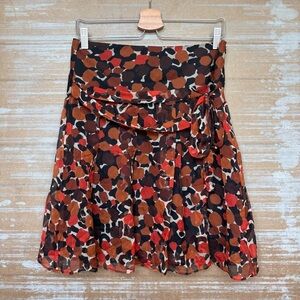 Burberry 100% Silk Tie Skirt Y2K Coquette SATC Polka Dot Womens 6